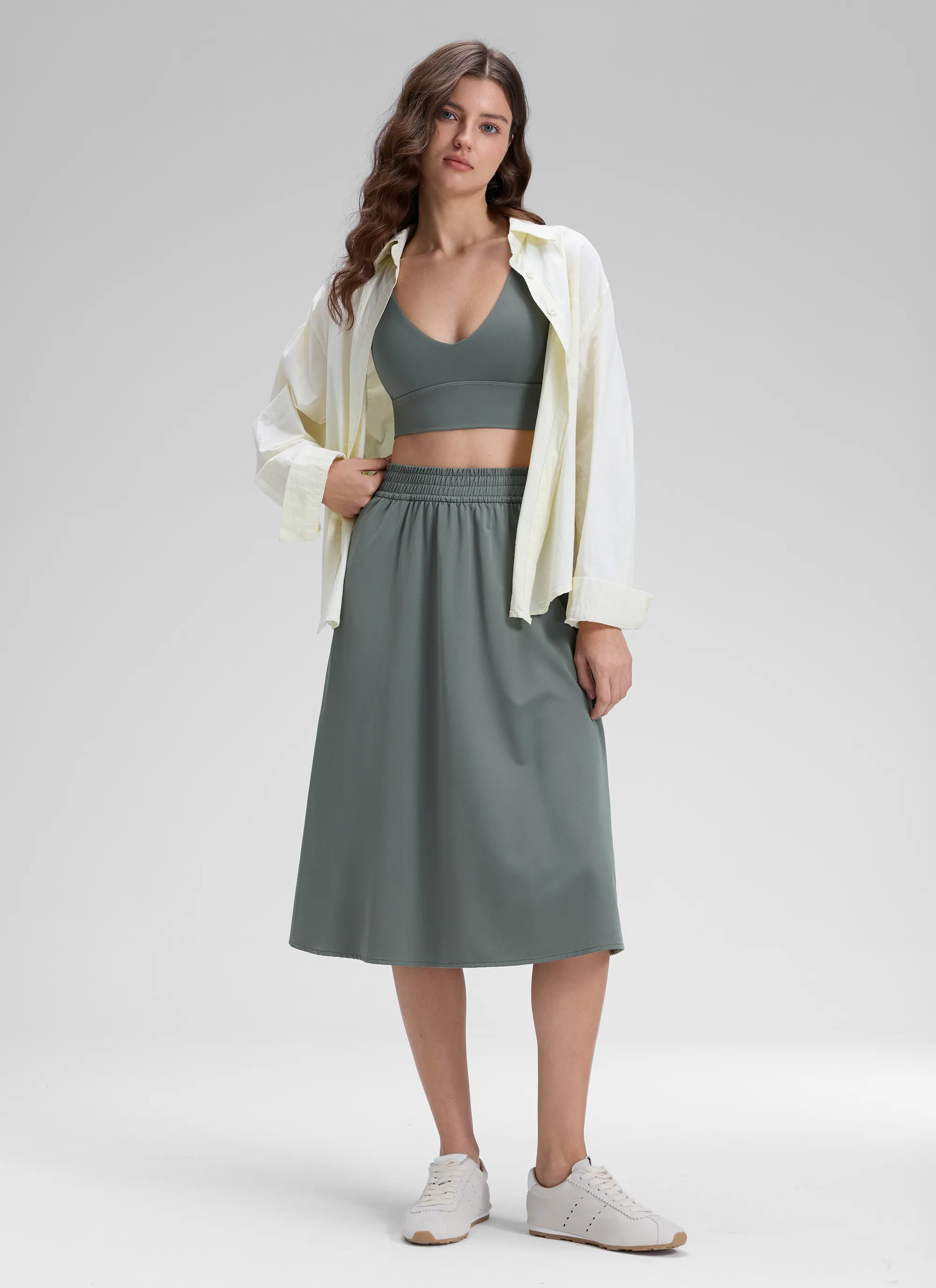 Feathery-Fit Stretchy Side Pocket Skirt sold by CRZ Yoga product image thumbnail 3