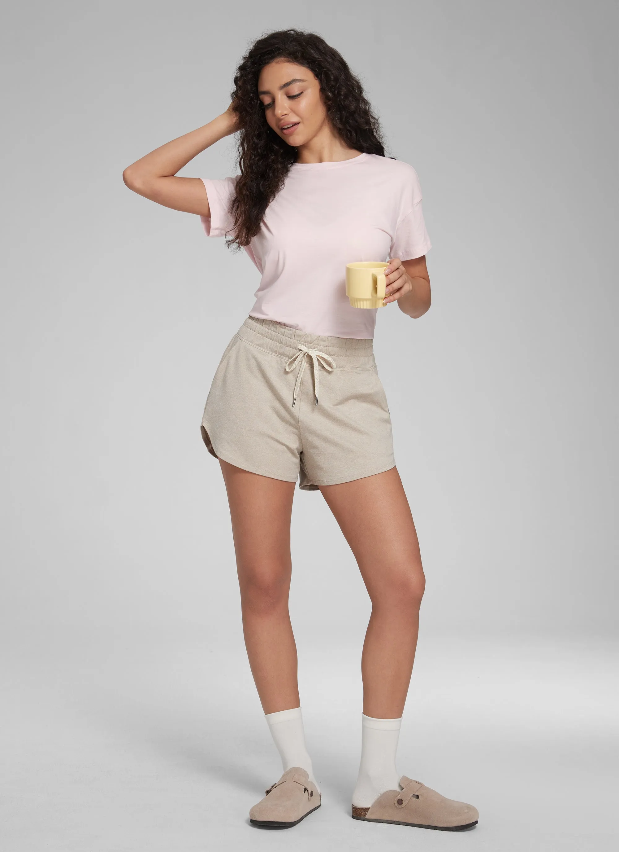 Cloud Jersey High Rise Dolphin Sweat Short 3'' sold by CRZ Yoga product image thumbnail 3