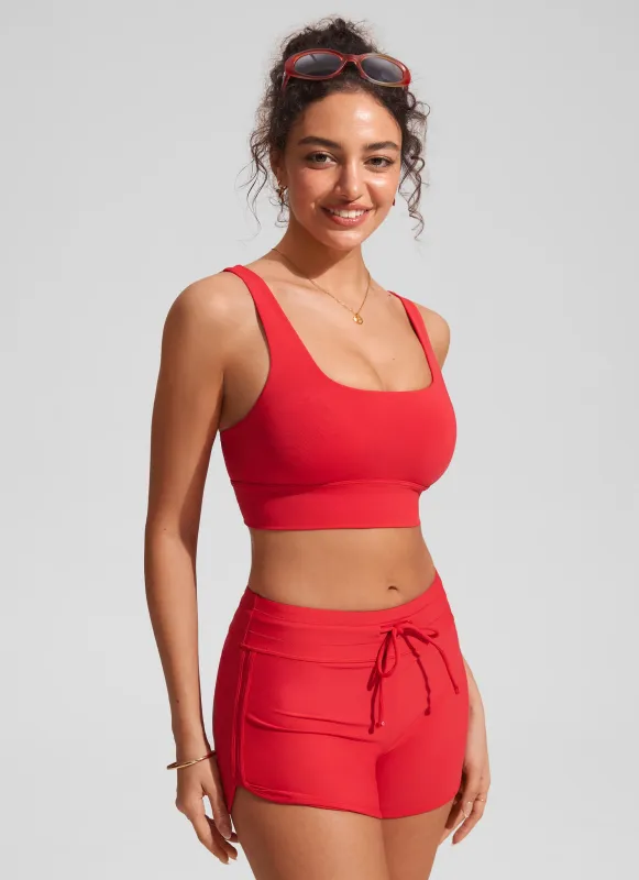 Supportive Modest Wide Straps Bikini Top sold by CRZ Yoga