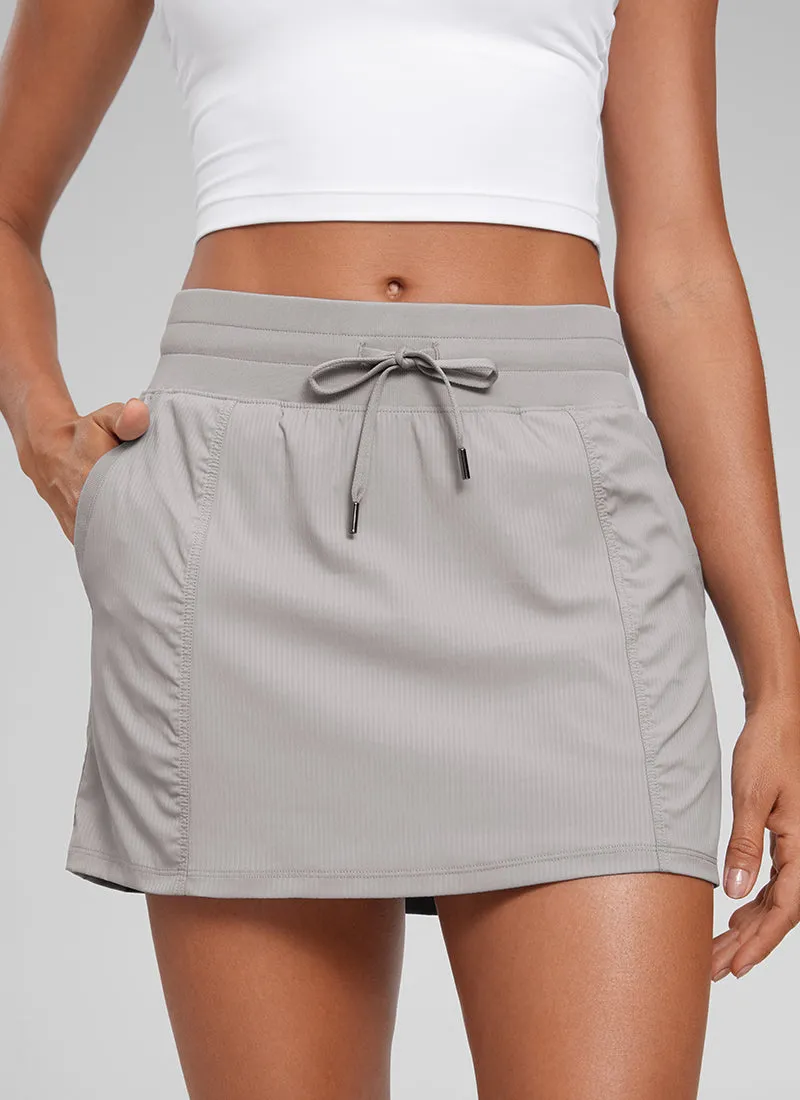 Lightweight High Rise Skirts Drawstring Skirt sold by CRZ Yoga product image thumbnail 3