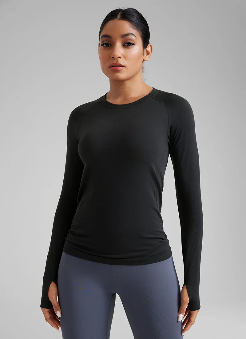 Seamless Crew Neck Long Sleeve sold by CRZ Yoga product image thumbnail 5