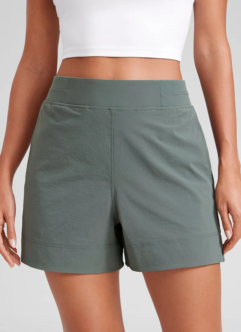 Linerless V Slit Pocket High Rise Short 4" sold by CRZ Yoga product image thumbnail 3