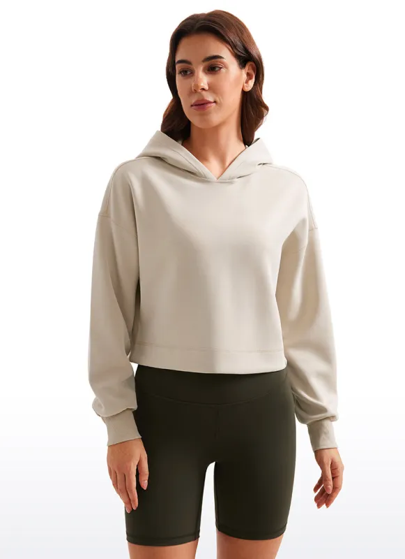 SoftAura Cropped Pullover Hoodie sold by CRZ Yoga