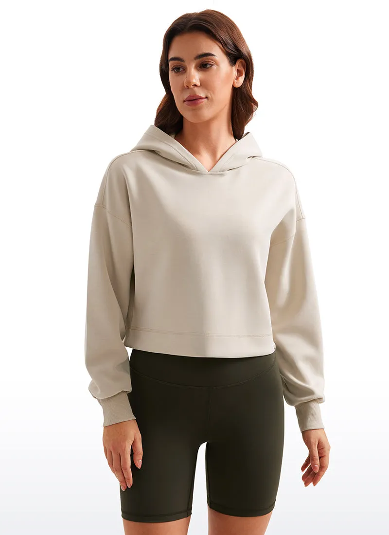 SoftAura Cropped Pullover Hoodie sold by CRZ Yoga