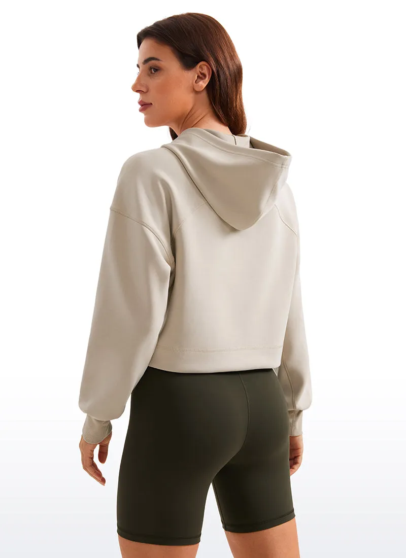 SoftAura Cropped Pullover Hoodie sold by CRZ Yoga product image thumbnail 2