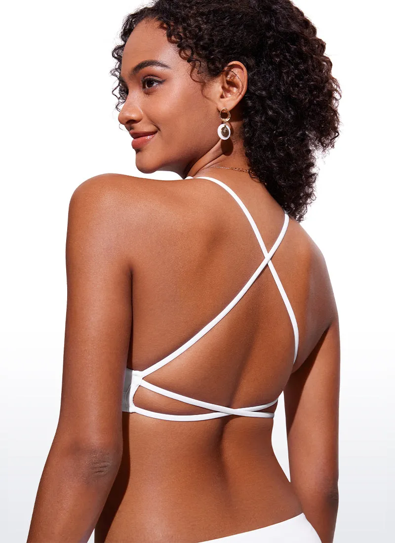 Sunshine Criss Cross Back V Neck Bikini Top sold by CRZ Yoga product image thumbnail 4