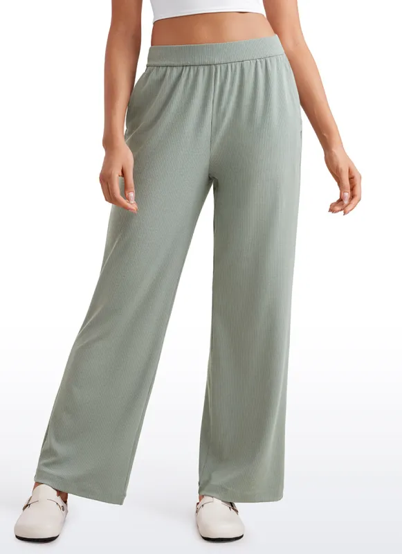 Ribbed High Rise Pocket Sweatpant 30.5" sold by CRZ Yoga
