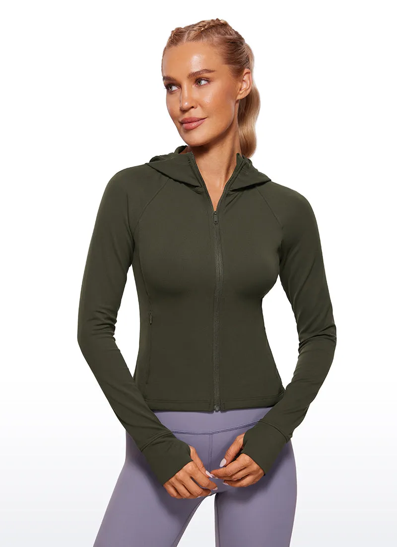 Butterluxe Waist Length Thumbhole Jacket sold by CRZ Yoga product image thumbnail 4
