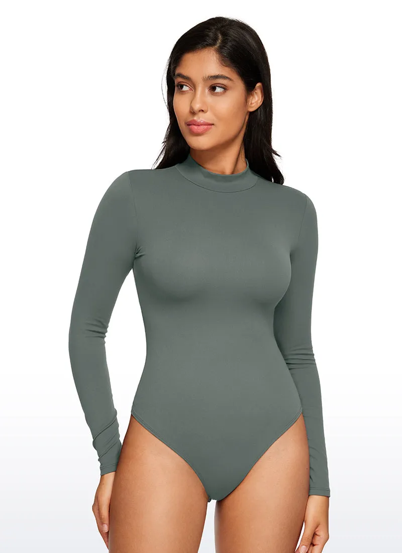 Butterluxe Mock Turtleneck Long Sleeve Bodysuits sold by CRZ Yoga