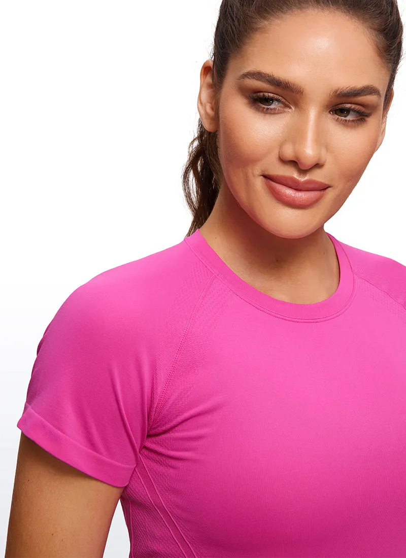 Seamless Hip Length Short Sleeve sold by CRZ Yoga product image thumbnail 4