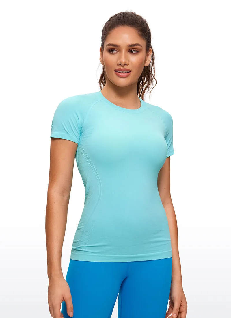 Seamless Hip Length Short Sleeve sold by CRZ Yoga product image thumbnail 5