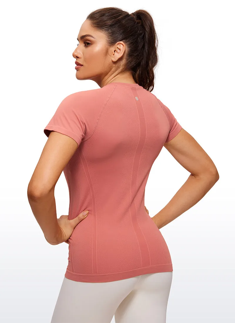 Seamless Hip Length Short Sleeve sold by CRZ Yoga product image thumbnail 2