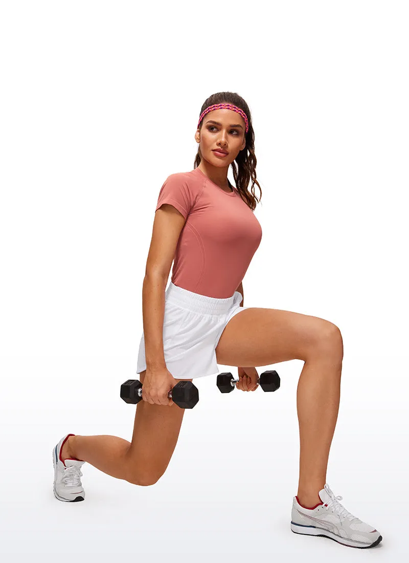Seamless Hip Length Short Sleeve sold by CRZ Yoga product image thumbnail 3