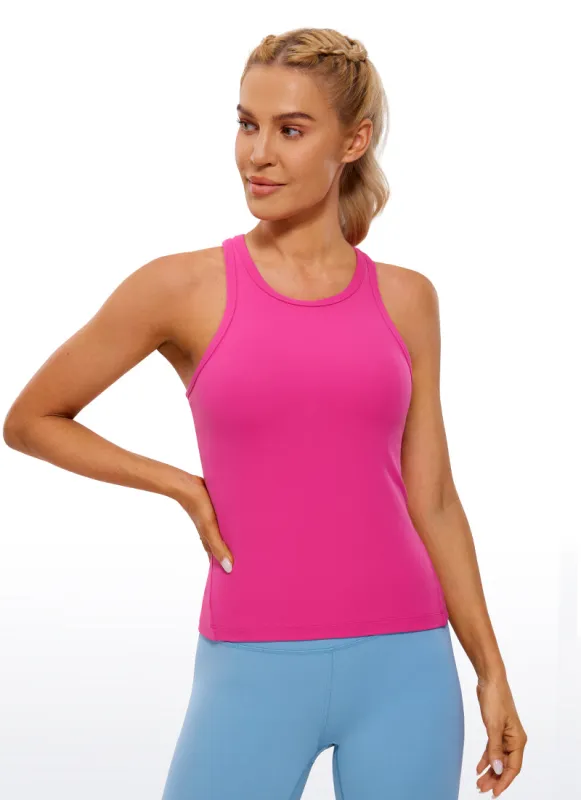 Butterluxe Waist Length  Racerback Tank sold by CRZ Yoga