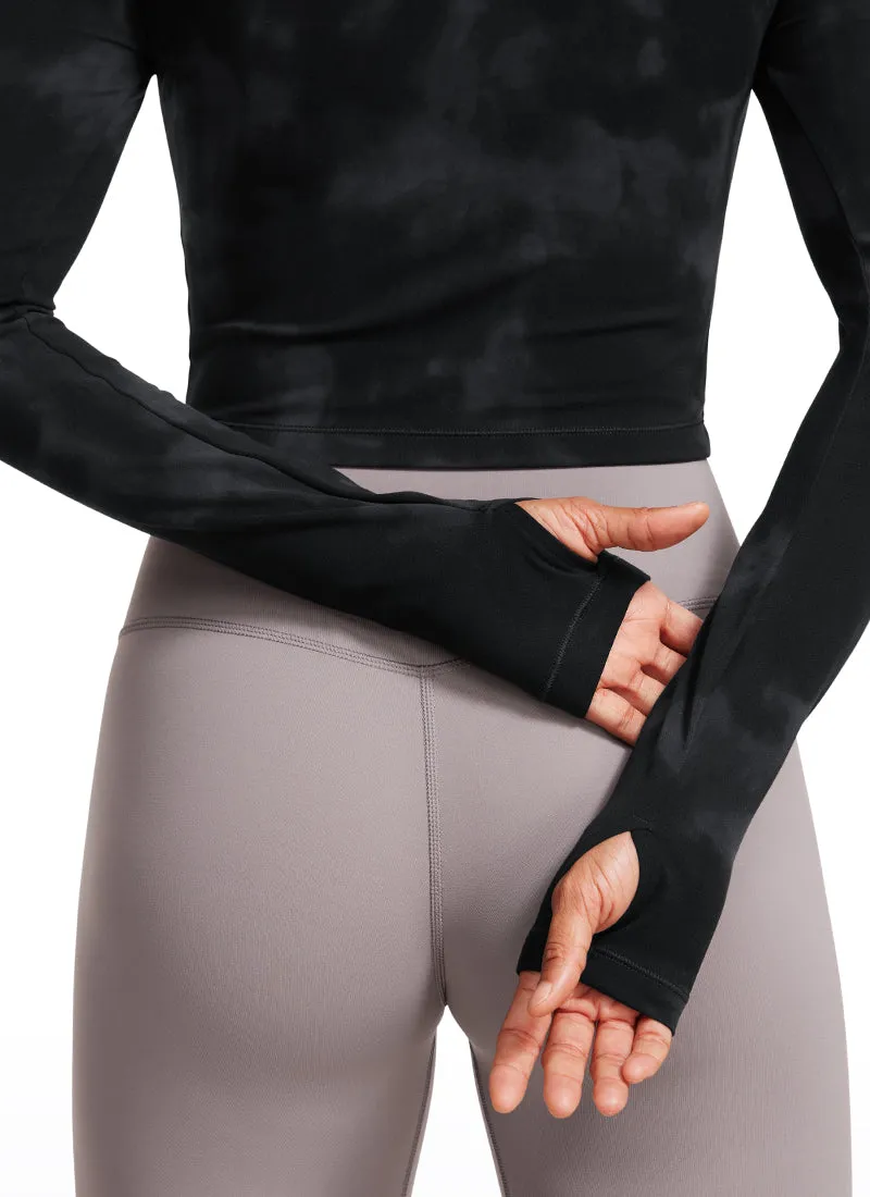 Butterluxe Scoop Neck Cropped Long Sleeve sold by CRZ Yoga product image thumbnail 3