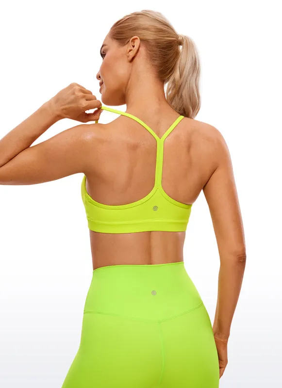 Butterluxe Y Back Spaghetti Thin Strap Bra made by CRZ Yoga
