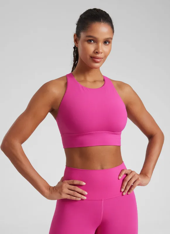 Butterluxe High Neck Strappy back Bra made by CRZ Yoga