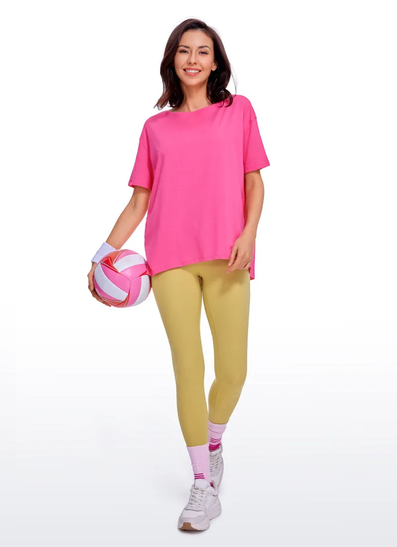 Pima Cotton Boat Neck Short Sleeve sold by CRZ Yoga product image thumbnail 3