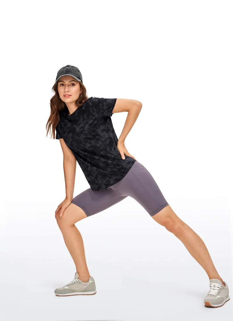 Pima Cotton Round Neck Short Sleeve sold by CRZ Yoga product image thumbnail 4