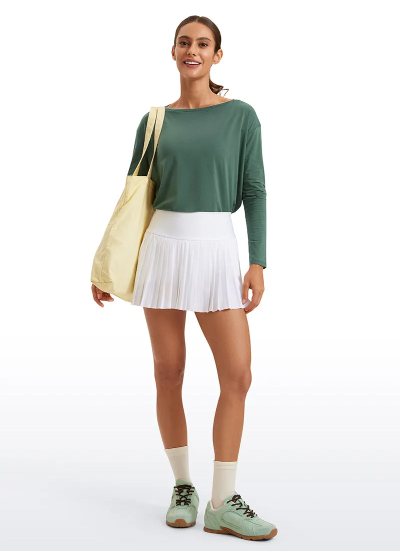 Pima Cotton Boat Neck Long Sleeve sold by CRZ Yoga product image thumbnail 3