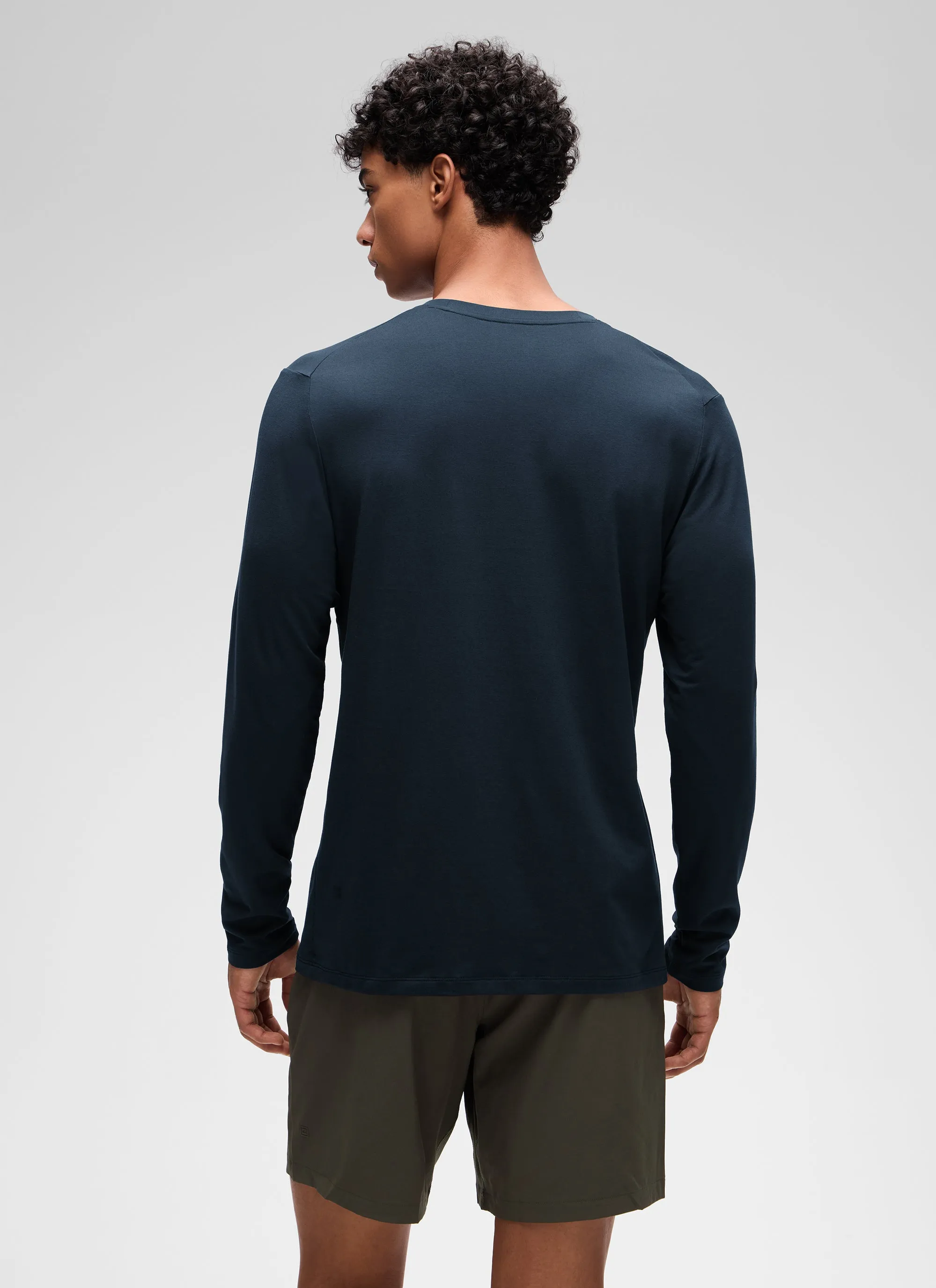 Poly Cotton-Blend Lightweight Long Sleeve sold by CRZ Yoga product image thumbnail 2