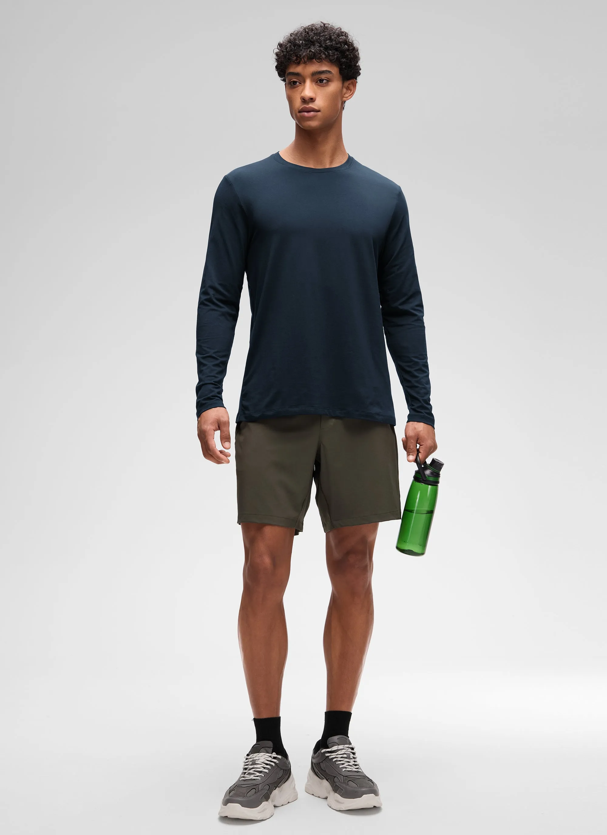 Poly Cotton-Blend Lightweight Long Sleeve sold by CRZ Yoga product image thumbnail 3