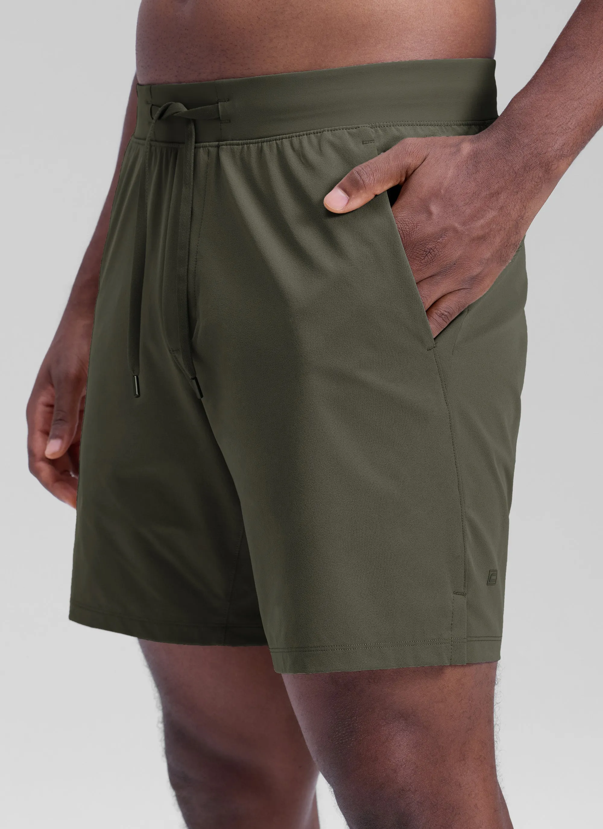 Quick Dry Linerless Pocket workout Shorts 7" sold by CRZ Yoga product image thumbnail 4