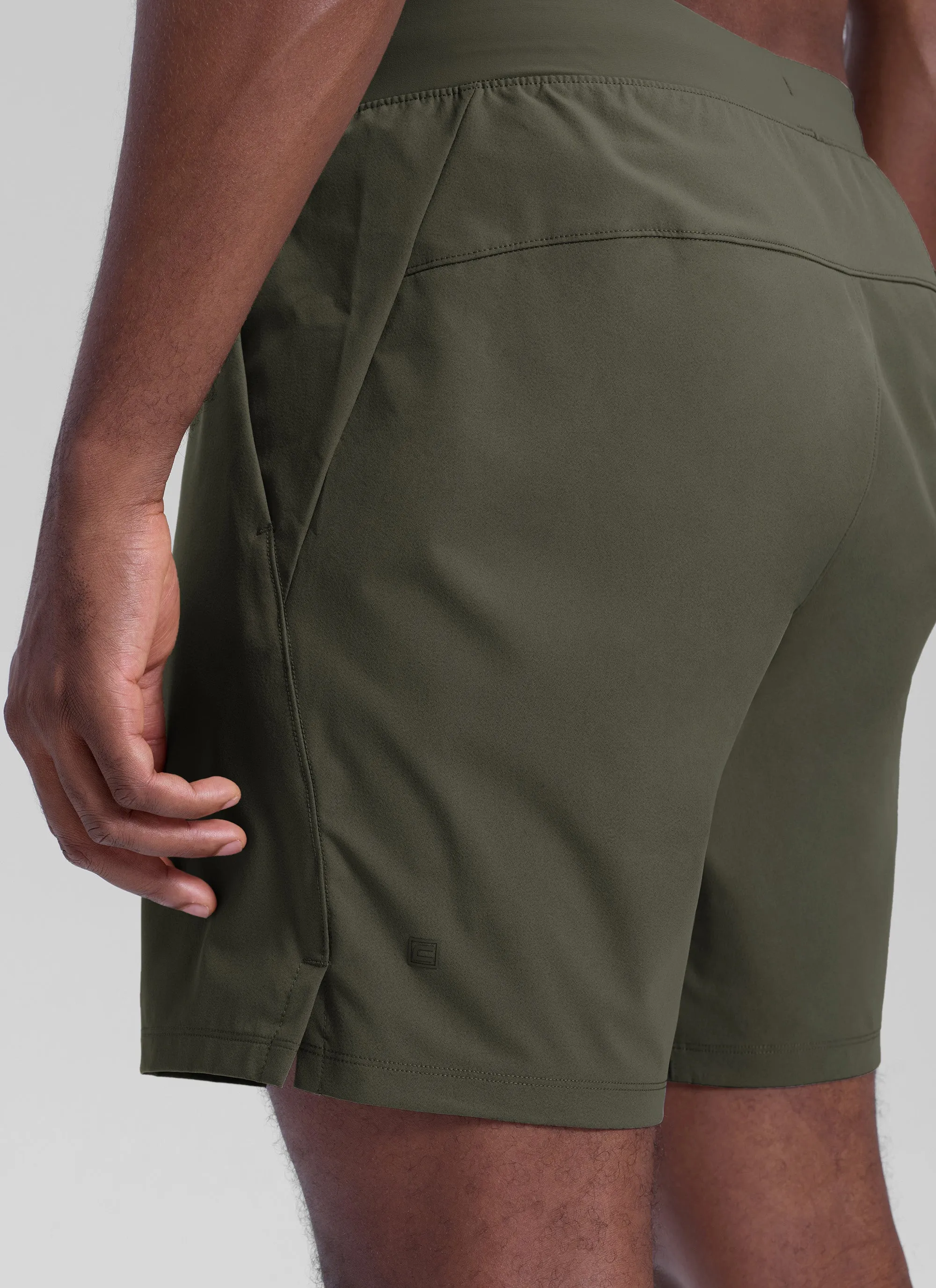 Quick Dry Linerless Pocket workout Shorts 7" sold by CRZ Yoga product image thumbnail 2
