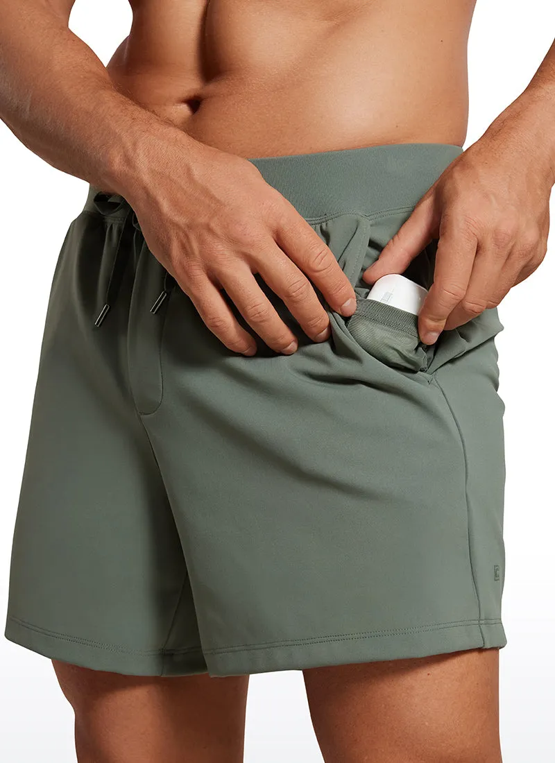 On the Travel Linerless Shorts 5'' with Pockets sold by CRZ Yoga product image thumbnail 5