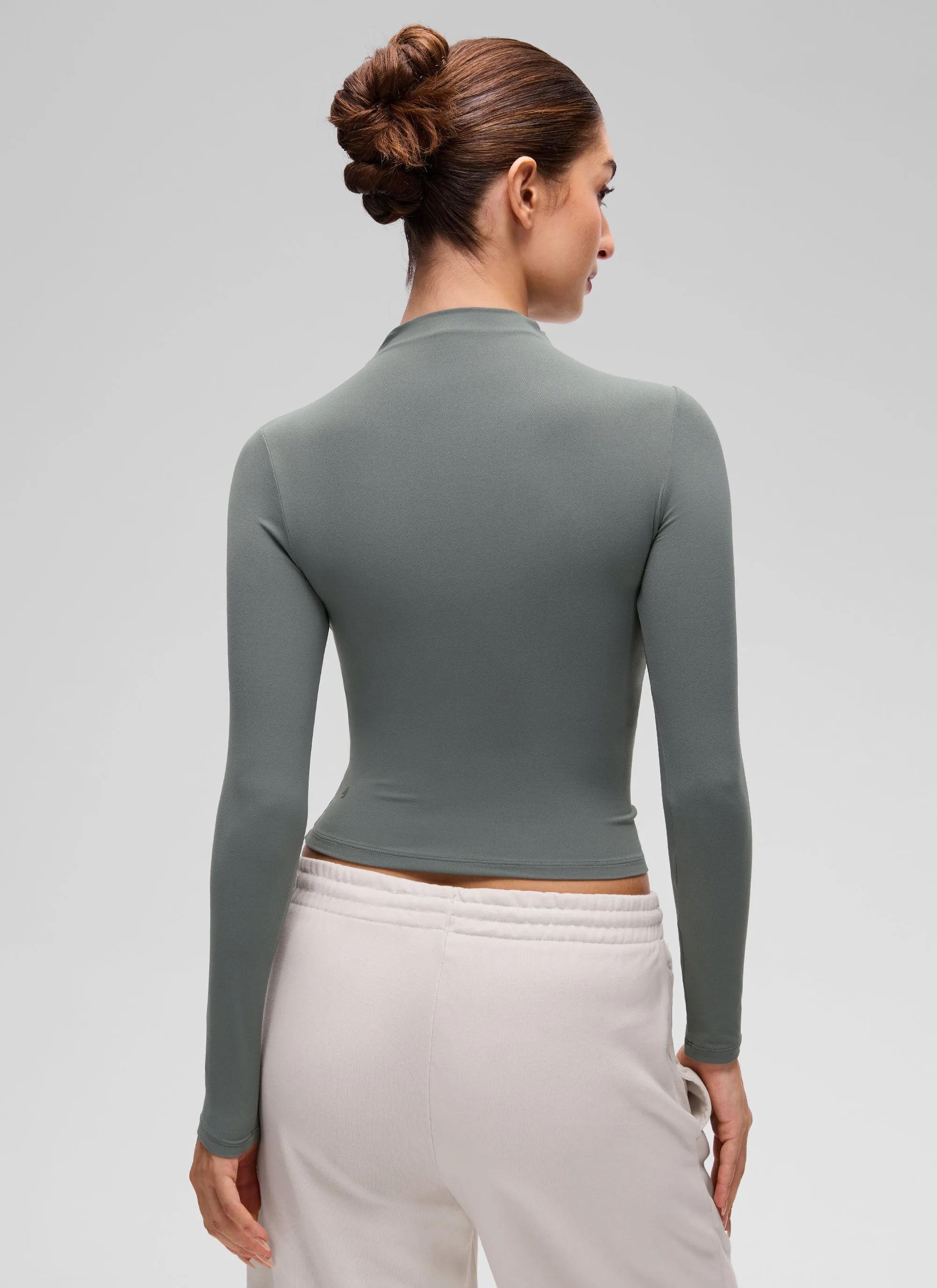 Softembrace Mock Neck Long Sleeve sold by CRZ Yoga product image thumbnail 2