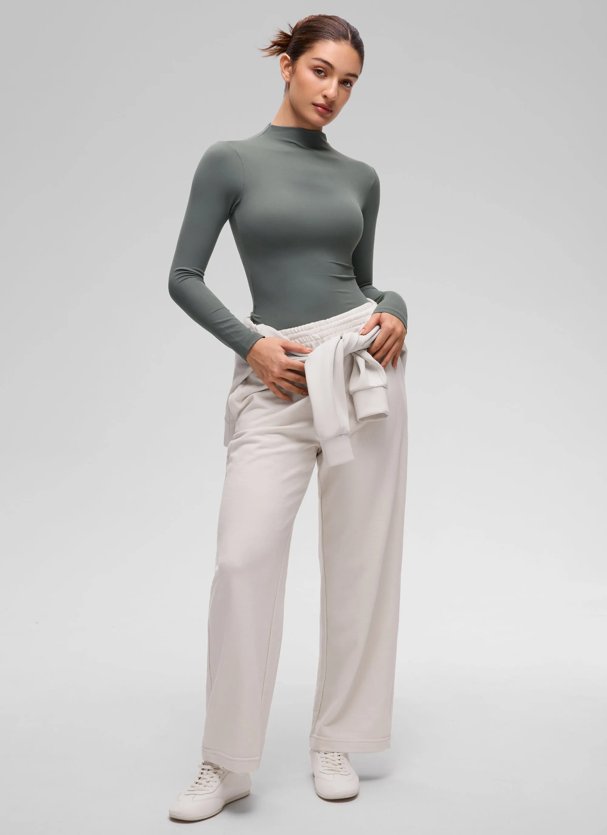 Softembrace Mock Neck Long Sleeve sold by CRZ Yoga product image thumbnail 3