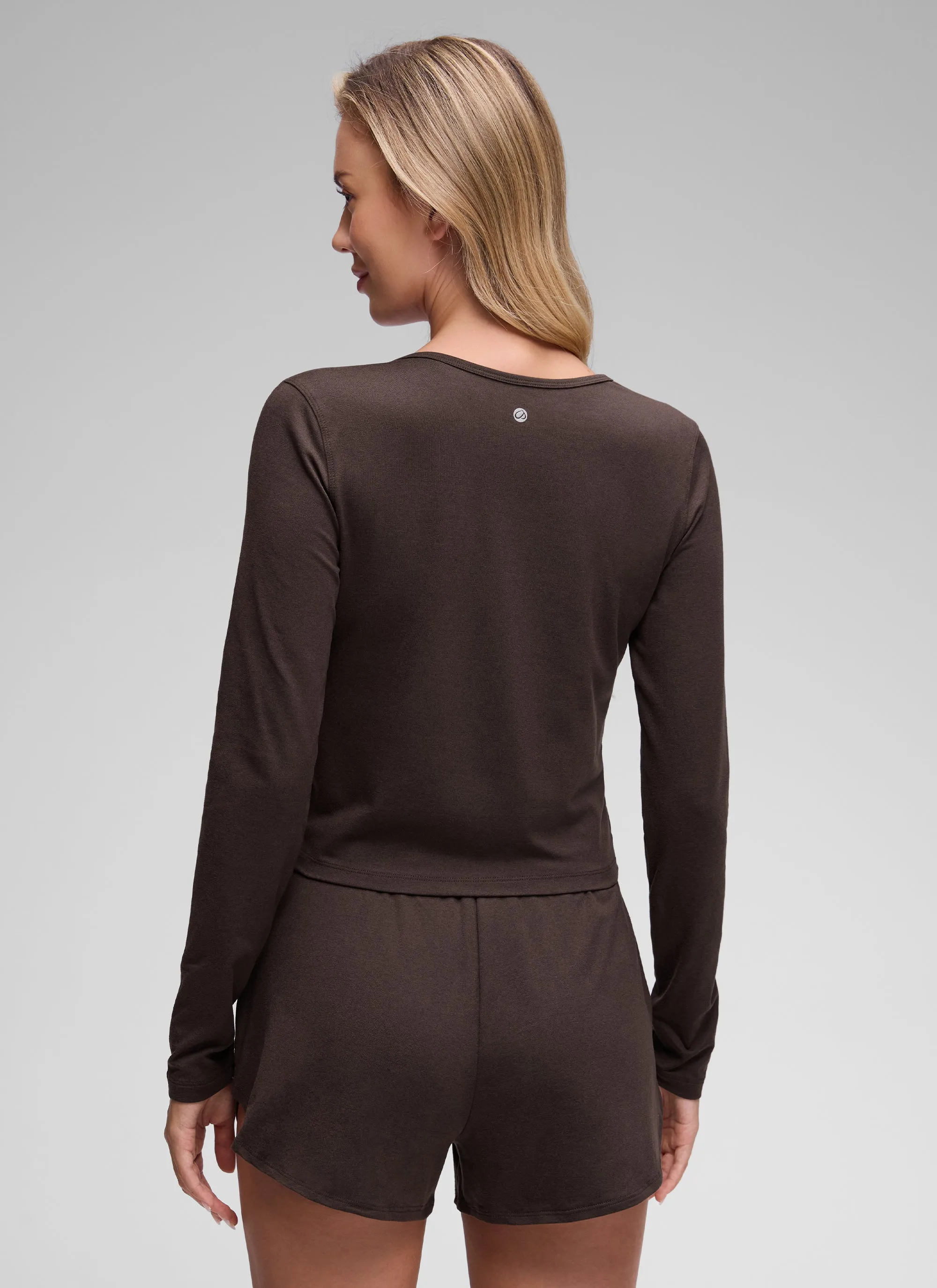 Cloud Jersey Lightweight Button Down Cardigan sold by CRZ Yoga product image thumbnail 2