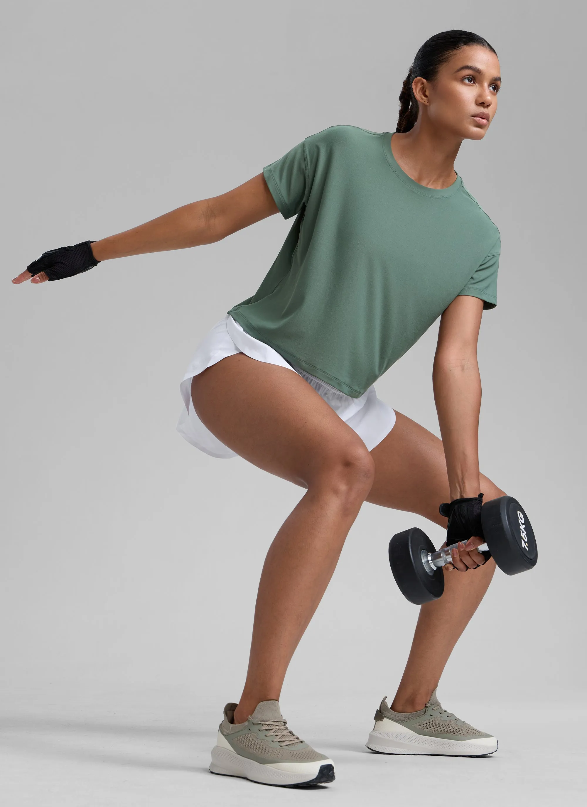 Cloudweight Lightweight Loose Short Sleeve sold by CRZ Yoga product image thumbnail 3