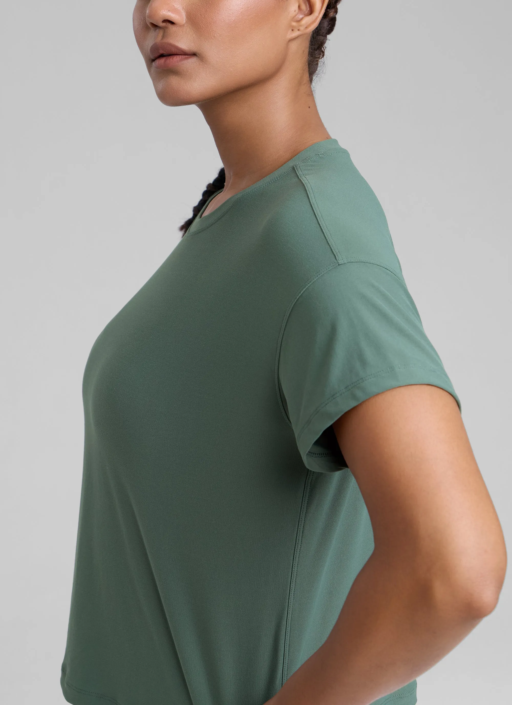 Cloudweight Lightweight Loose Short Sleeve sold by CRZ Yoga product image thumbnail 4