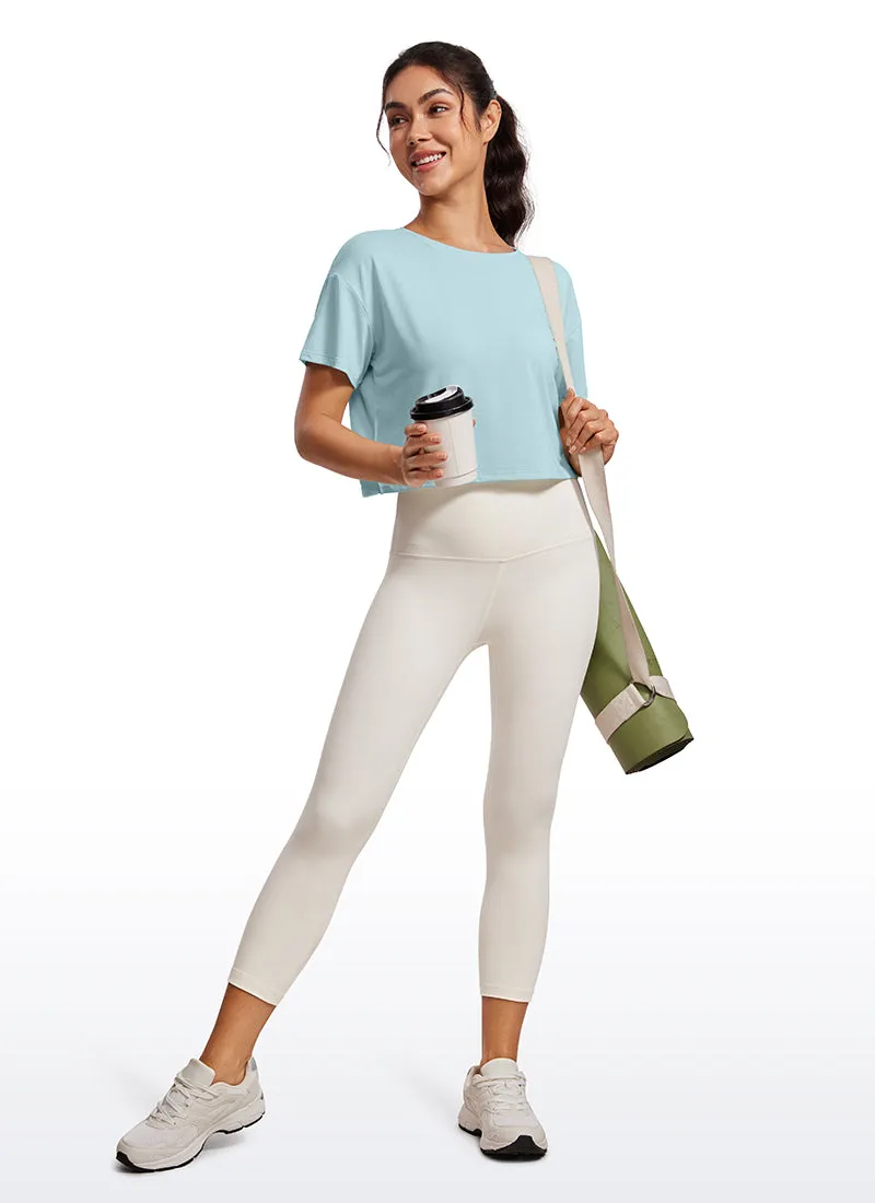 Open Back Cropped Short Sleeve sold by CRZ Yoga product image thumbnail 3