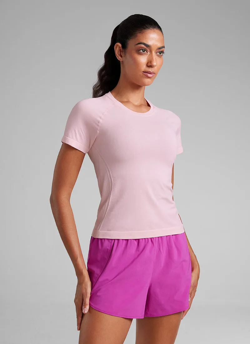 Seamless Waist Length Crewneck Short Sleeve sold by CRZ Yoga product image thumbnail 5