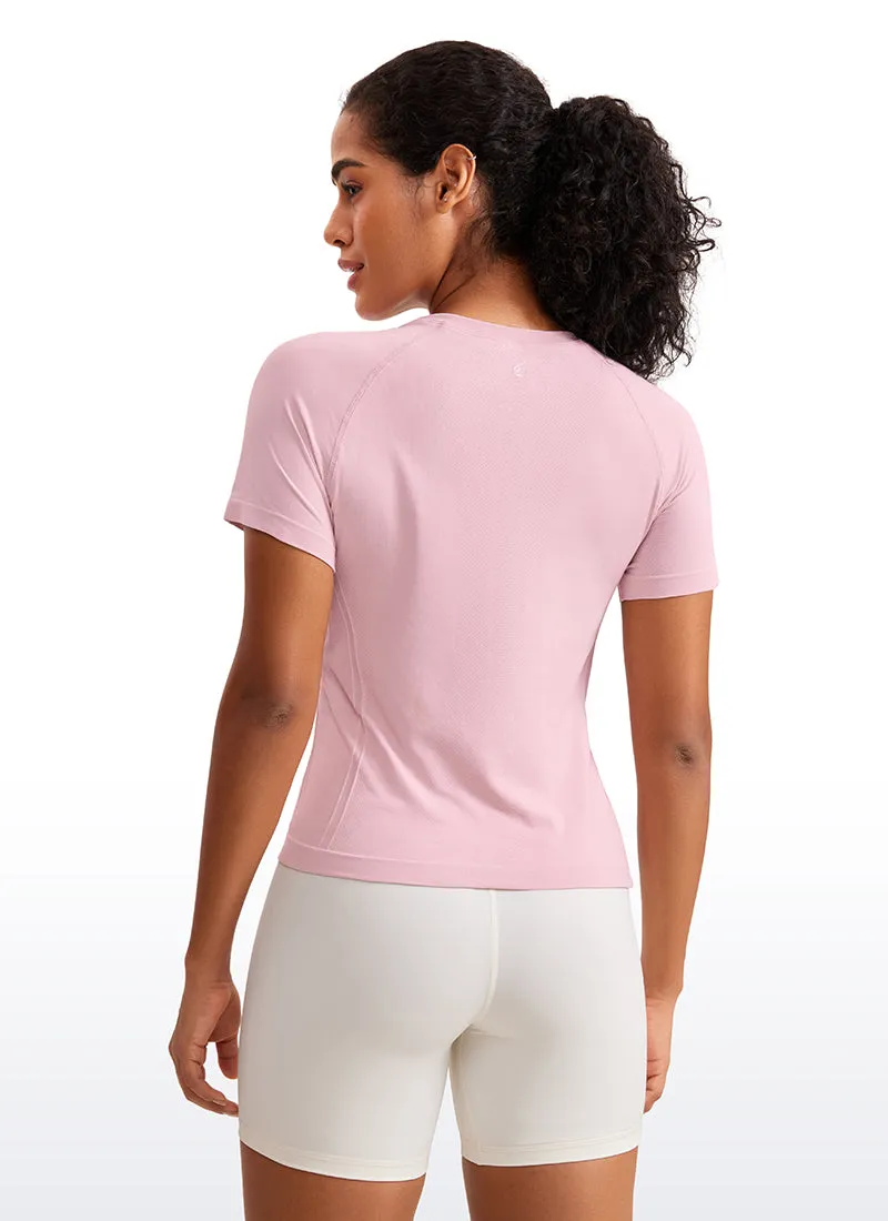 Seamless Waist Length Crewneck Short Sleeve sold by CRZ Yoga product image thumbnail 2