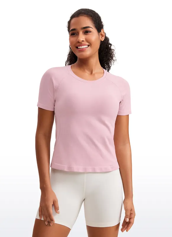 Seamless Waist Length Crewneck Short Sleeve sold by CRZ Yoga