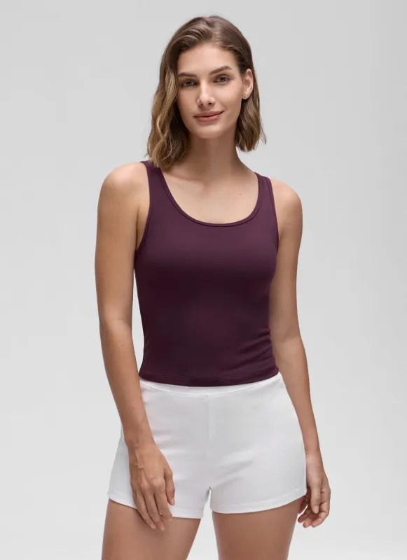 Butterluxe Double Lined Scoop Neck Tank sold by CRZ Yoga