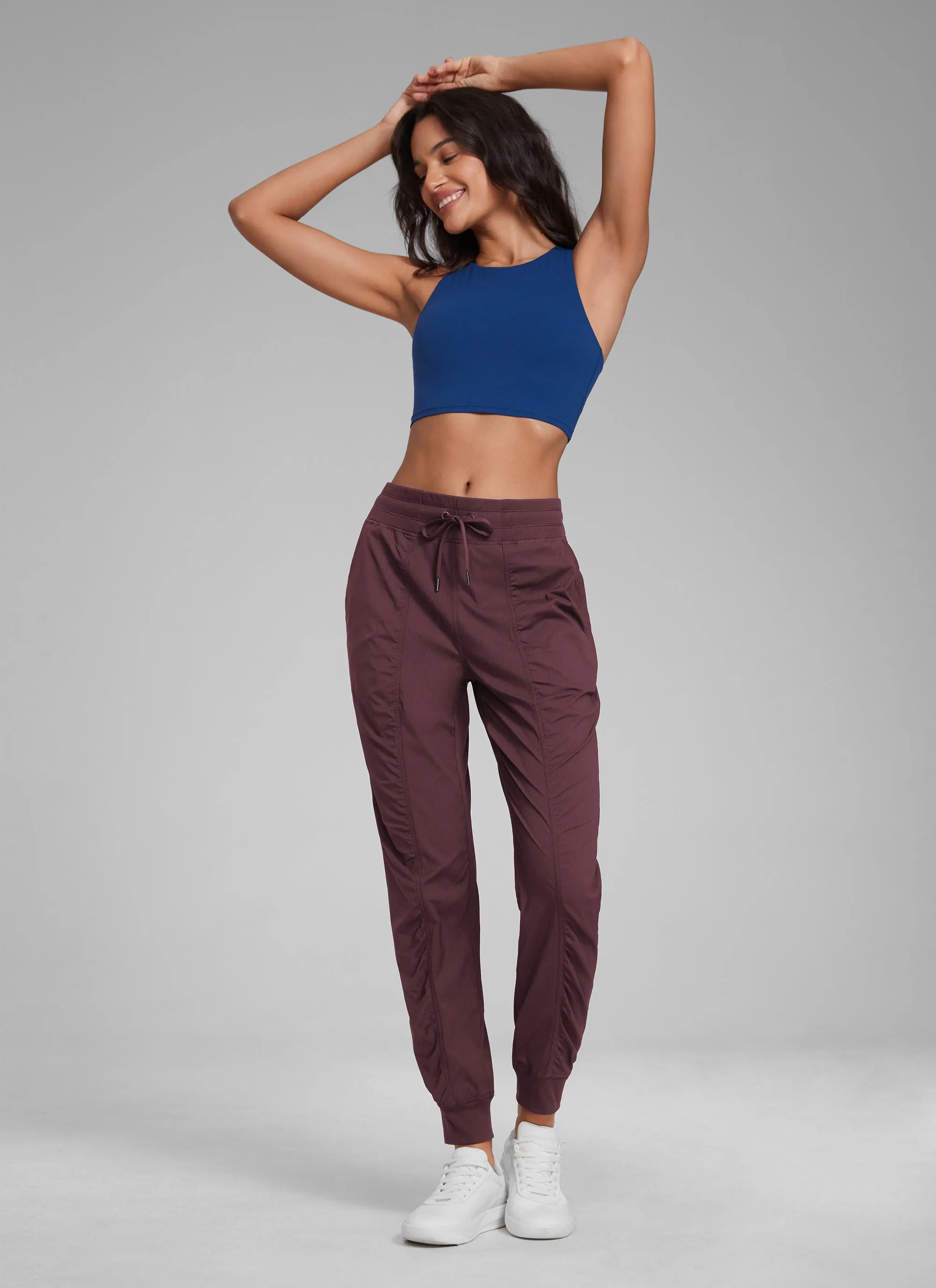 Striped Ruched Pocket Jogger 28'' sold by CRZ Yoga product image thumbnail 4