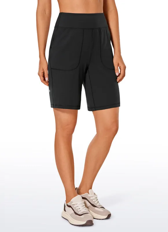Butterlift Pockets Bermuda Long Shorts 9'' sold by CRZ Yoga
