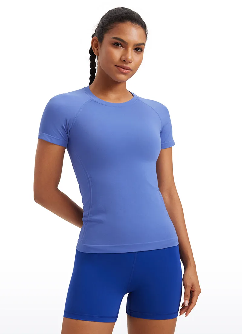 Seamless Hip Length Short Sleeve sold by CRZ Yoga product image thumbnail 5