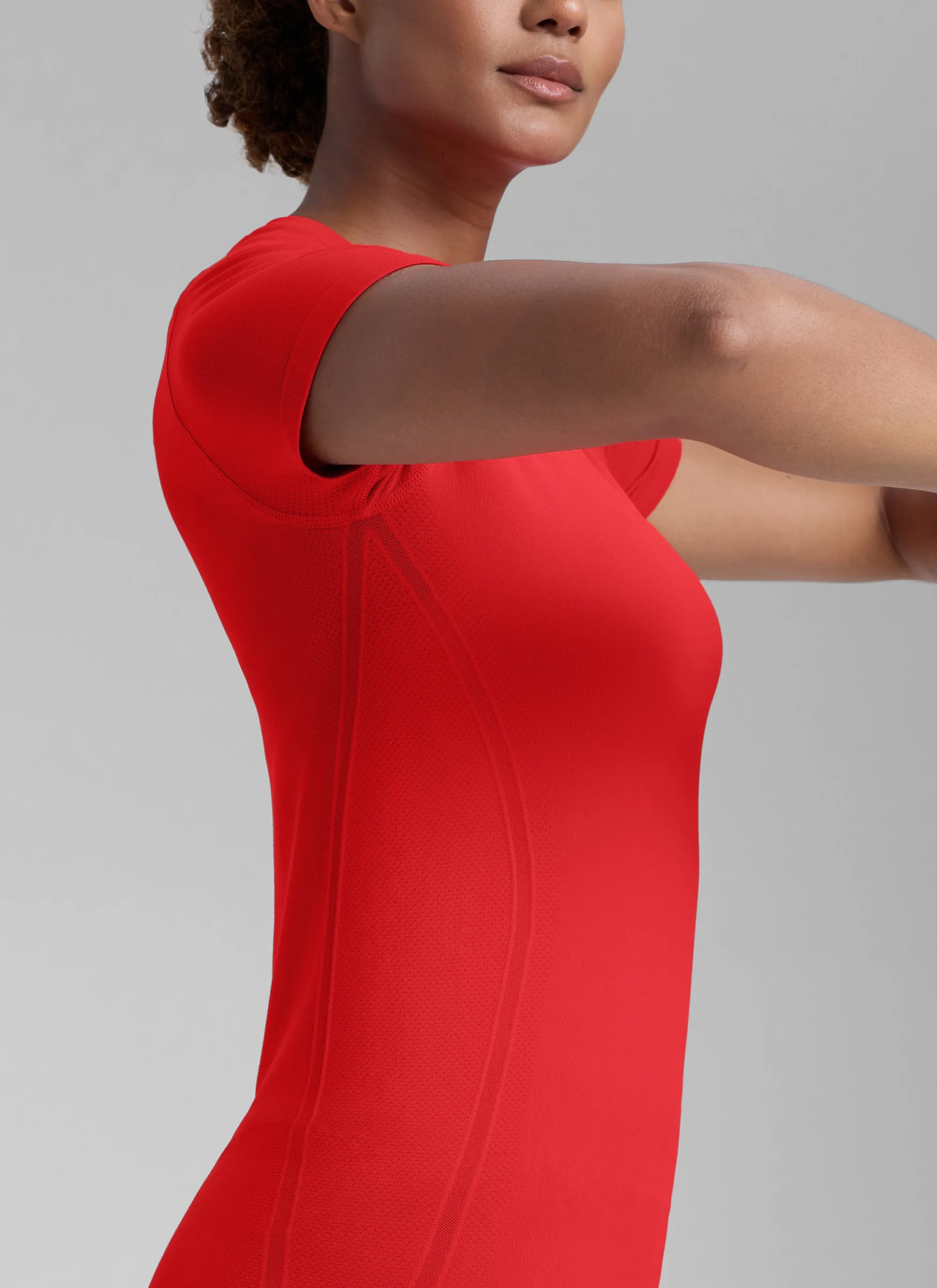 Seamless Hip Length Short Sleeve sold by CRZ Yoga product image thumbnail 4