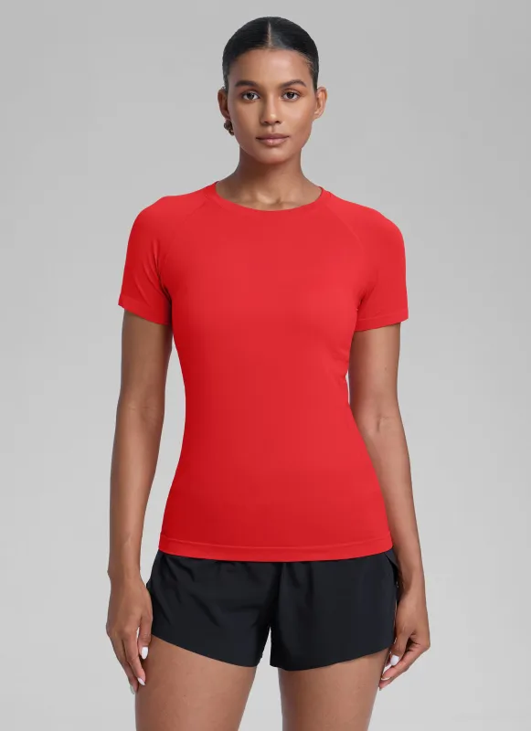 Seamless Hip Length Short Sleeve sold by CRZ Yoga