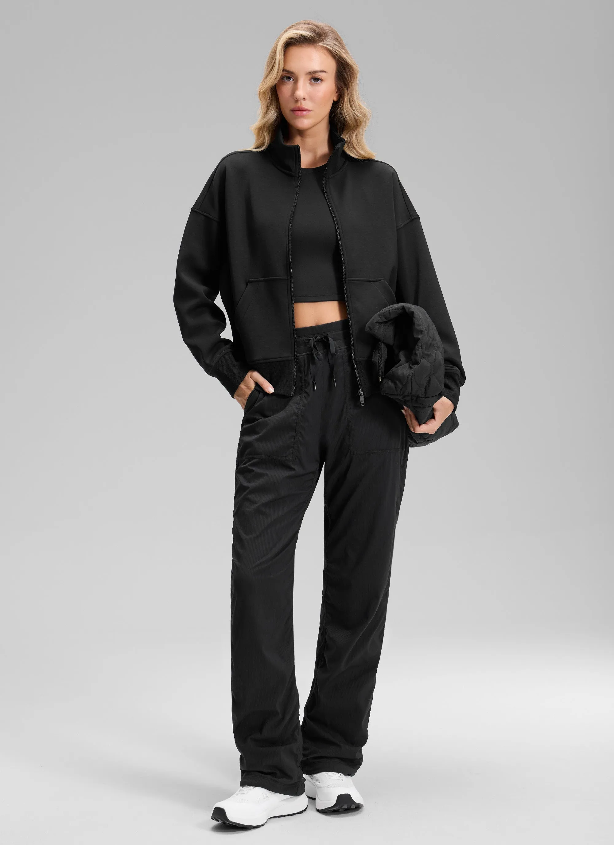 Fleece Lined Straight Leg Pocket Pant 30" sold by CRZ Yoga product image thumbnail 3
