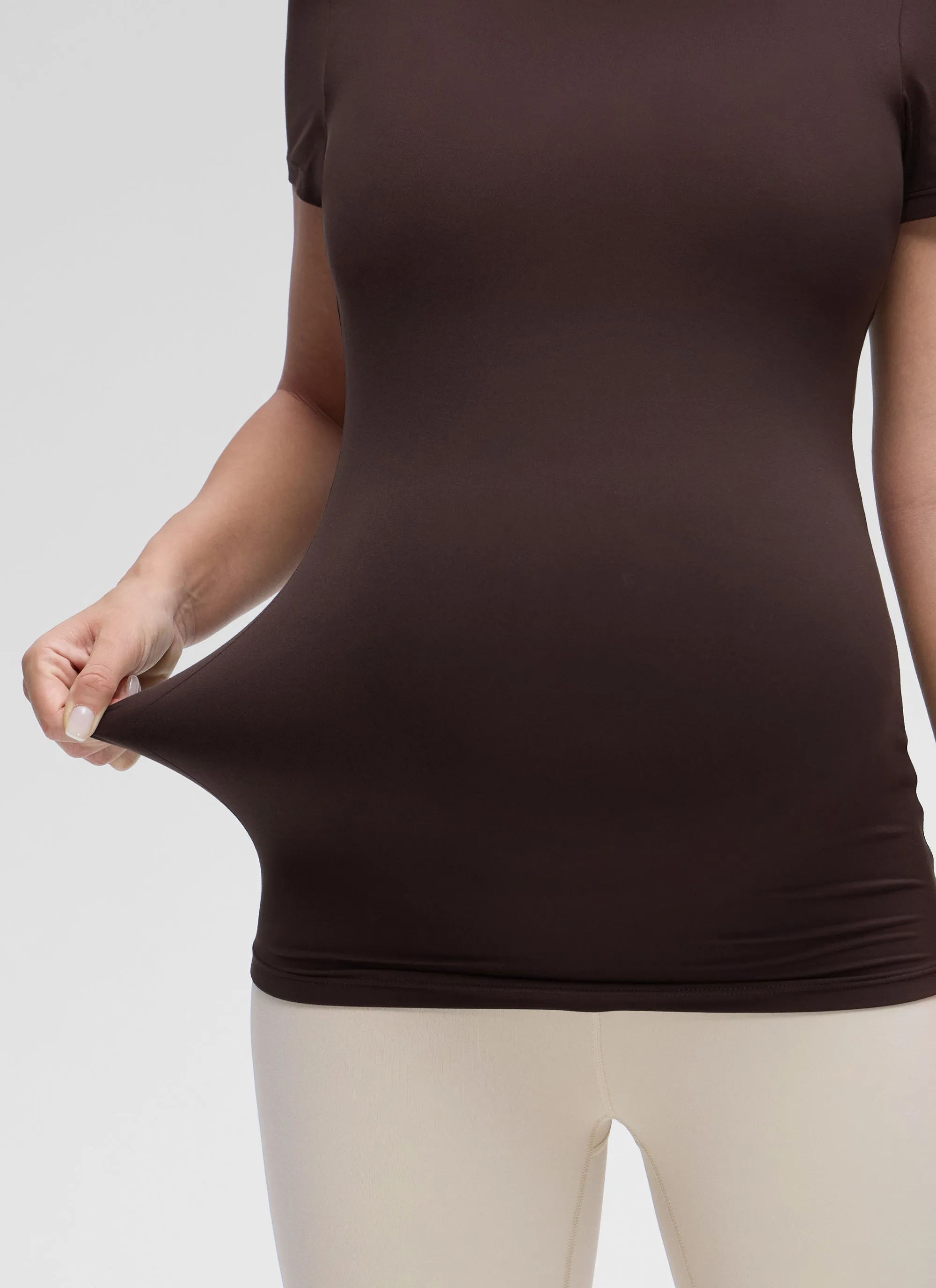 Softembrace Maternity Crew Neck Short Sleeve sold by CRZ Yoga product image thumbnail 5