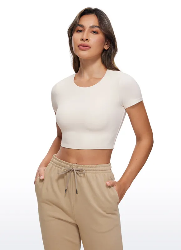 Butterluxe Double Lined Cropped Short Sleeves sold by CRZ Yoga