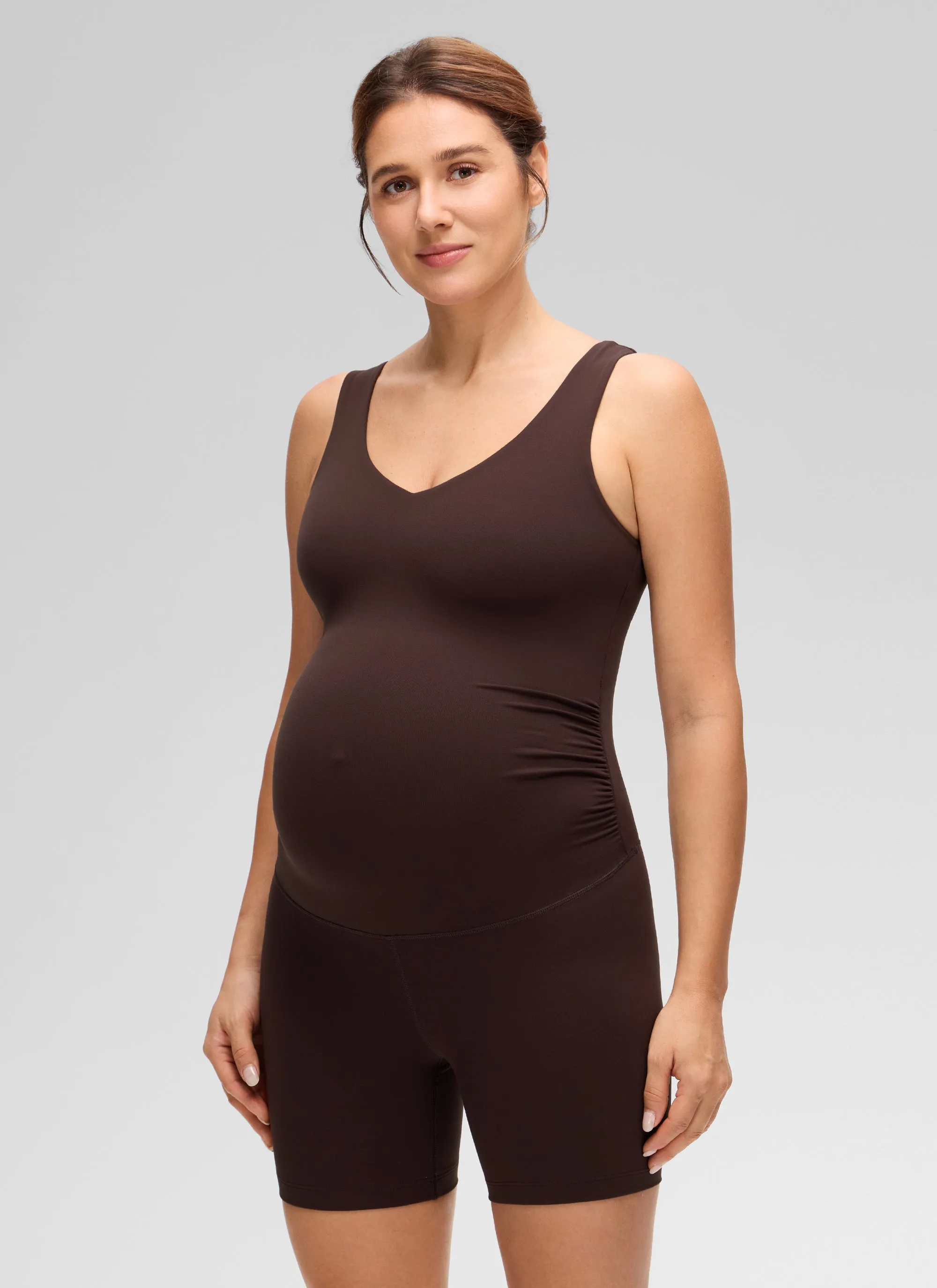 Butterluxe Maternity V Neck Rompers 5'' sold by CRZ Yoga