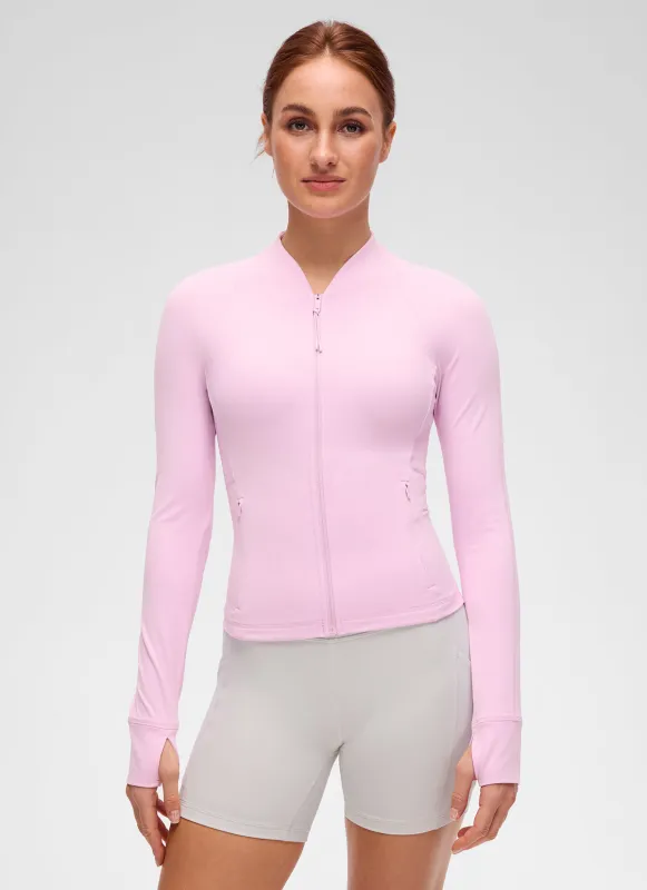 Butterluxe V Neck Waist Length Jacket made by CRZ Yoga