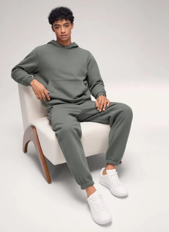 Fleece Lined Pocket Pullover Hoodie sold by CRZ Yoga